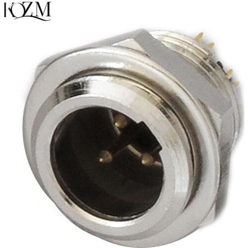 3 Pin Male Mini XLR Audio Microphone Connector