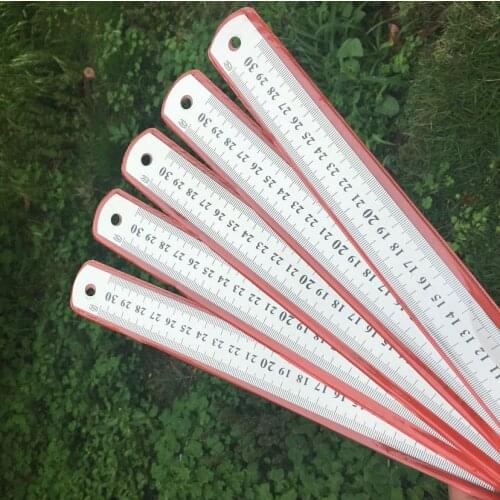 3pcs Cheap Back to shcool gift Long Drawing ruller aluminium ruler Stationery tool 15/20/30cm 6/8/12inch Nice gifts for students