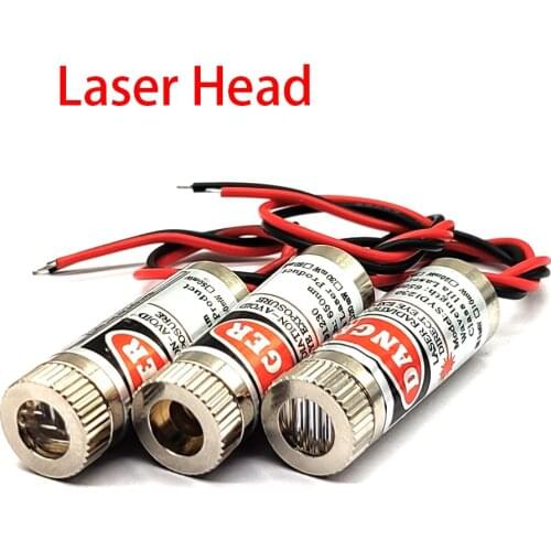 Hot Sale 650nm 5mW Red Line /Point / Cross Laser Module Head Glass Lens Focusable Industrial Class