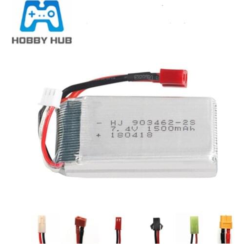 7.4V 1500mAh 903462-2S Lipo battery for WLtoys 144001 V913 L959 L969 L979 L202 K959 TY923 HJ816 HJ817 RC Toys Cars Spare Parts