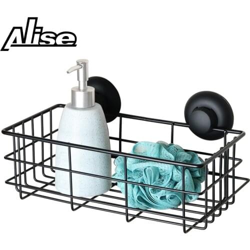 Alise Non-Drilling Shower Caddy Bathroom Basket Storage Suction Cups Mount,Made of SUS 304 Stainless Steel
