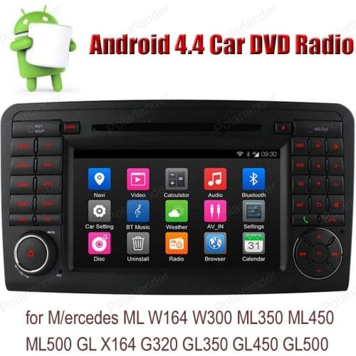 Android4.4 Car DVD For Mercedes ML W164 W300 ML350 ML450 ML500 GL X164 G320 GL350 GL450 GL500 Quad Core FM AM radio