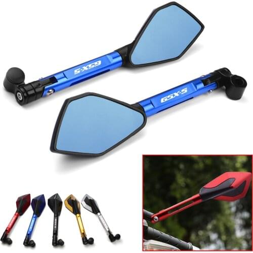 For SUZUKI GSXS 125 150 750 1000 1000F Motorcycle Handlebar End Mirrors Anti Glare Hawk-Eye Rearview Mirrors GSX S125 S750 S1000