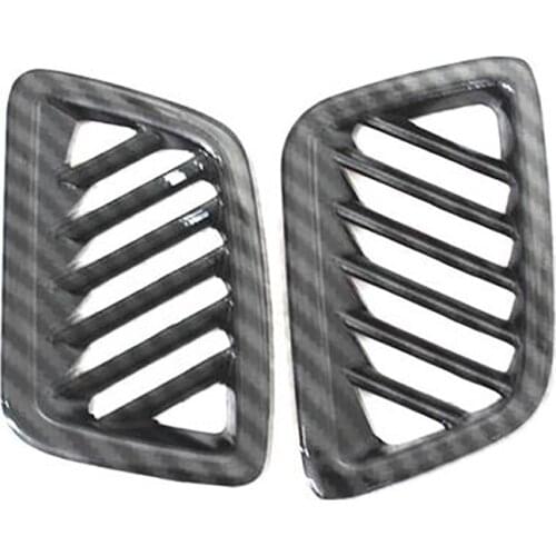 For CRV ABS Carbon Fiber Grain Dashboard Air Vent Outlet Cover Trim Frame Decor for Honda CR-V 2017-2021 Accessories