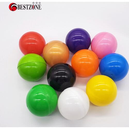 30Pcs/Lot Diameter 50MM 2 Inch Plastic Toy Capsules Mixed Colorful Round Surprise Ball For Kid Outdoor Vending Machine