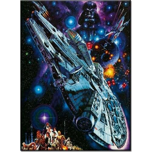 Movie Space Ship Pictures diamond mosaic Rhinestones Square round DIY 5D Diamond Painting cross stitch kits diamond embroidery