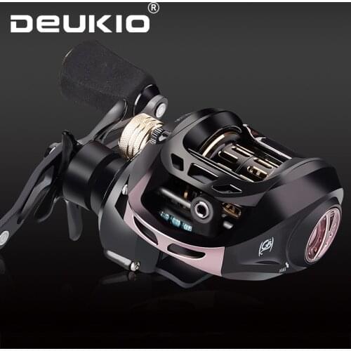 DEUKIO Fishing Reel GB2000 Baitcasting Reel 7.2:1 High Speed Spare Spool Left Right Hand Saltwater Reel Fishing Pesca Bass