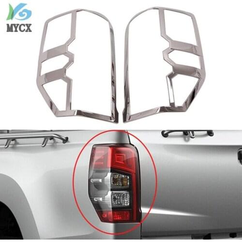 Rear Lights Cover For Mitsubishi L200 Triton 2019-2020 Ram 1200 Strada Strakar Barbarian ABS chrome