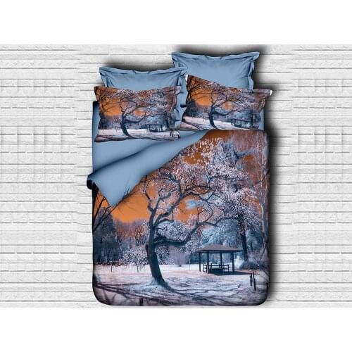 Best Class Digital Printed 3d Double Personality Duvet cover set Foliage