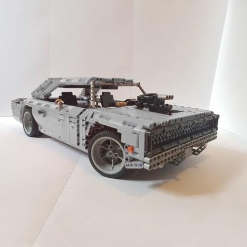 MOC-15708 Challenger Technology Accessories Pack collection Toy Static retro Sports car Childrens Educational Technology gift a