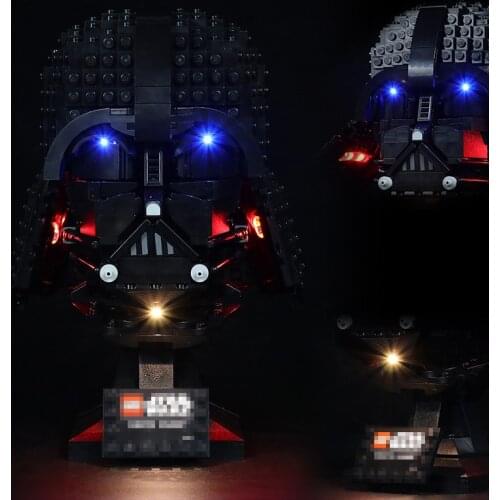 BrickBling Led Light Kit For 75304 Helmet Collectible Building (NOT Include Building Bricks)