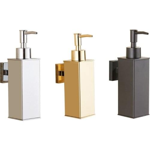 Wall Mount Manual Soap Dispenser Cuboid Storage Box Hand Press Conditioner Storage Hand Sanitizer Shampoo Shower Gel