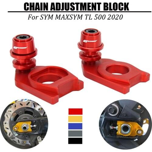 New Arrivals LOGO Maxsym TL For SYM MAXSYM TL 500 TL500 2020 Motorcycle Chain Adjustment Block Frame Swingarm Spools Sliders