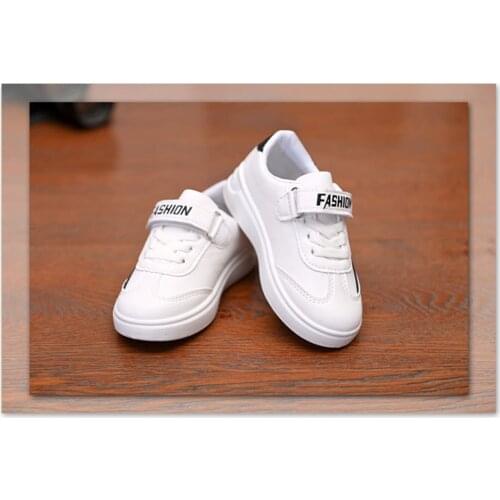 New Style Trendy Shoes For Primary School Students 2021 Sport Running Shoes Waterproof And Breathable Low-top White Shoes