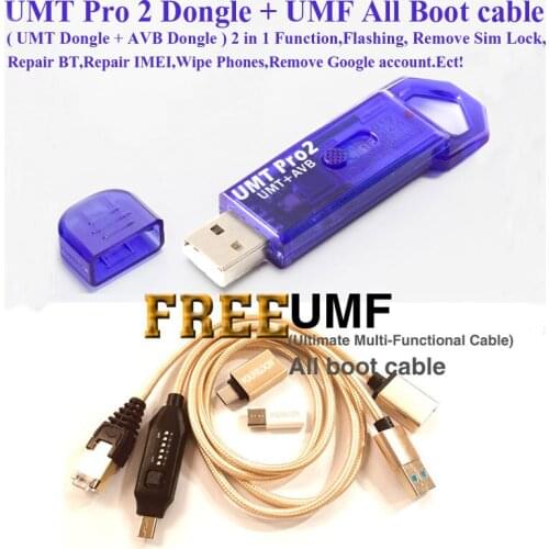 Original UMT PRO 2 Dongle / UMT PRO 2 DONGLE KEY ( UMT Dongle + AVB Dongle 2 in 1 ) + UMF All Boot cable