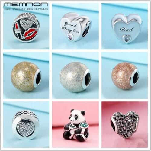 Autumn collection Glamour Kiss Charm Mixed Enamel Charms 925 sterling silver jewelry Blooming Heart beads fit bracelet diy BE481