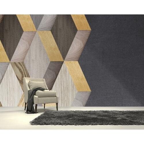 Papel de parede Modern wooden texture background living room tv wall bedroom wall papers home decor bar restaurant mural