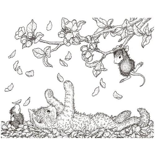 Cartoon mouse Transparent Clear Silicone Stamp/Seal for DIY scrapbooking/photo album Decorative clear stamp sheets A1792
