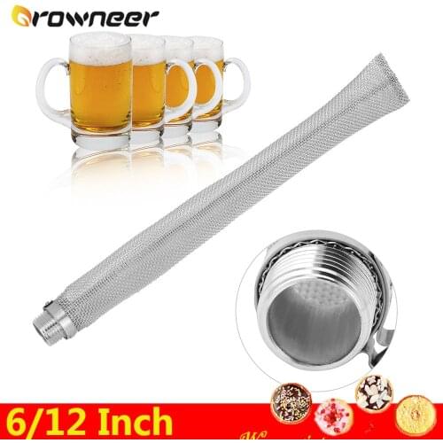6/12 Inch Beer Mesh Screen Strainer Heat Corrosion Wear Resisting Durable Easy Assemble Disassemble Filter Home Bar Brewing Tool