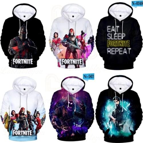 Fortnite Men and Women Anime Battle Royale Hoodie Birthday Gift Boys Girls 3D Victory Thin Hoodie Hero Hoodie Kids Game