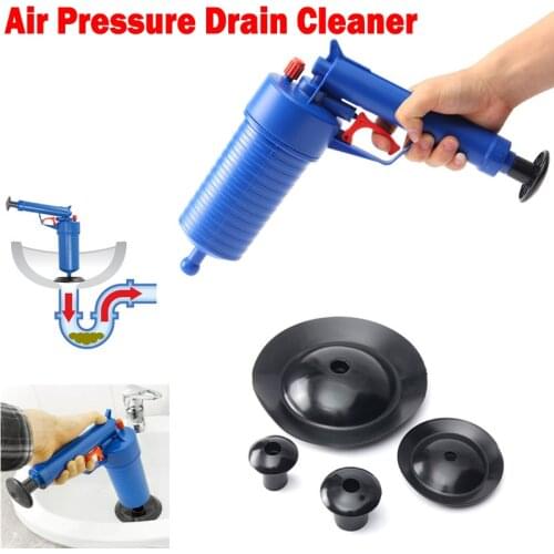 Air Pump Drain Blaster Sink Plunger Shower Bath Toilet Wastepipe Pipe Unblocker Bathroom Kitchen Toilet Cleaning Tools