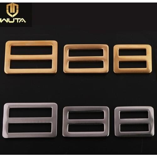 WUTA New Stainless Steel Metal Slider Tri Glide Adjust buckle Hardware Bag Slider Backpack Strap DIY LeatherCraft Accessories