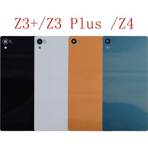 For Sony Xperia Z3 D6603 D6653 Back Battery Cover Rear Door Housing Glass Case Replacement For SONY Z3 Z4 Plus Battery Cover