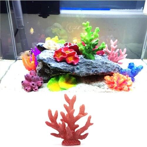 1PC Resin Coral Tree Aquarium Decoration Aquarium Artificial Coral Fish Aquarium Ornaments Akvaryum Dekor Fish Tank Decoration