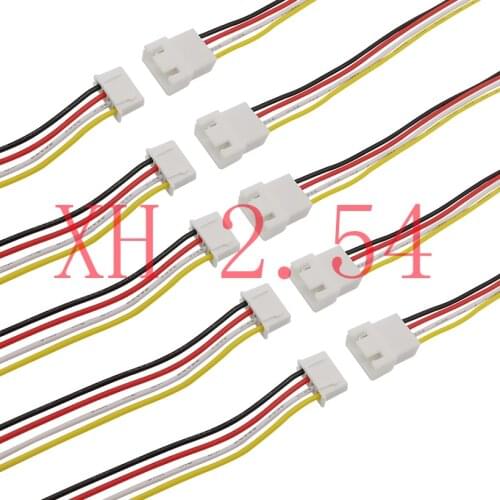 10Pcs JST XH2.54 XH 2.54mm 4 Pin Male Plug & Female Jack Socket Wire Cable Connector Wires Length 20CM 26AWG
