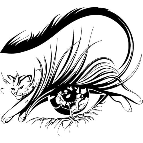 17.9cm*16.2cm Cat Eyes Beauty Salon Decor Car Sticker Car-Styling Black/Silver S3-5888