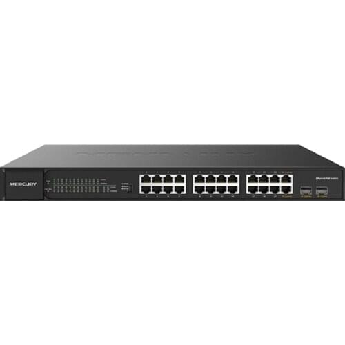 26 ports 2 SFP 24 poe 400Watt 1000Mbps VLAN Switch IEEE802.3af/at Max PoE 400W 24 ports Ethernet PoE Switch RJ45 Network Switch