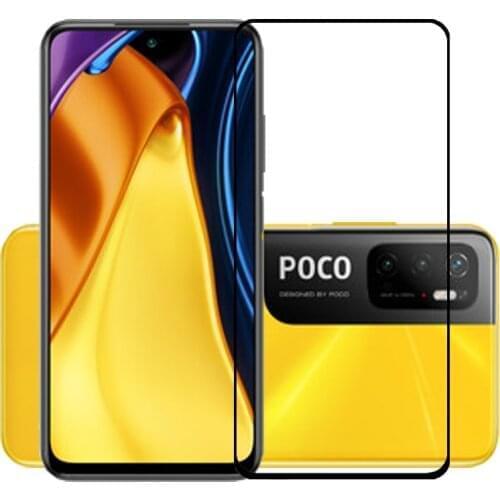 75 Pcs/Lot 2.5D Premium Tempered Glass Full Cover Screen Protector Protective Film for Xiaomi Poco M3 Pro 5G