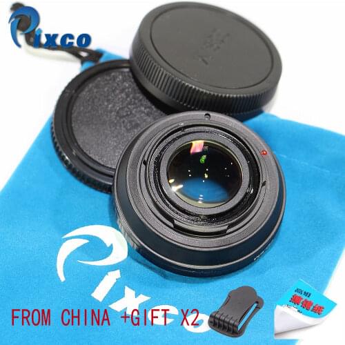 Pixco For FD-EOS.M Lens Adapter Focusing Infinity Focal Reducer Speed Booster with Optical Glass for Canon FD Lens to EOS M M50