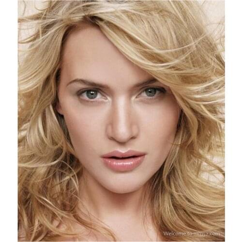 New 5D DIY Full Round Diamond Painting Movie Star “Kate Winslet” 3D Embroidery Cross Stitch Rhinestone Mosaic Home Dector YC263