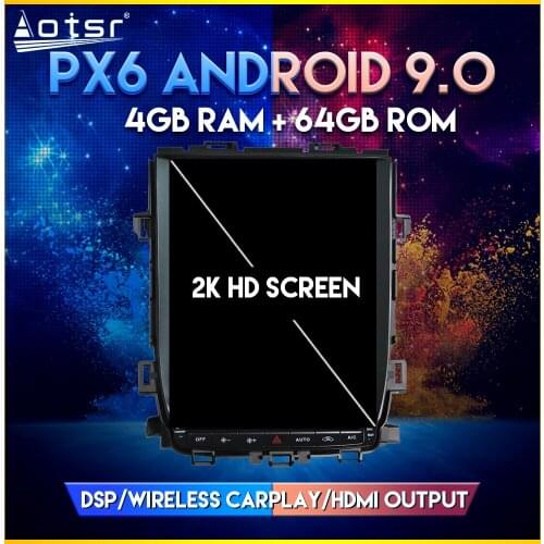 Car 4G GPS Radio For Toyota Alphard 2008-2015 Android 9.0 Tesla style Vertical screen Car GPS Navigation Player CARPLAY