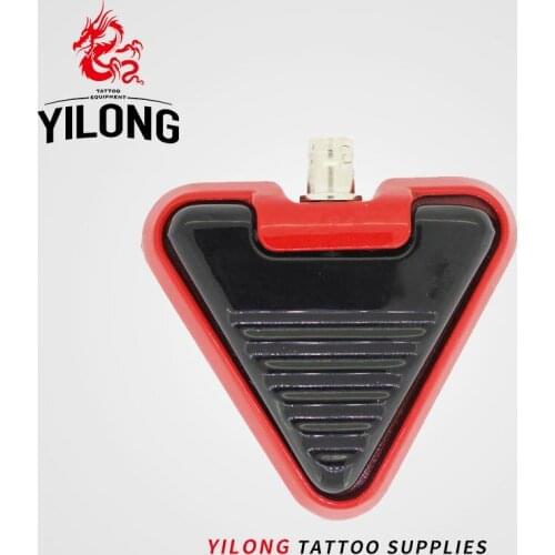 Free Shipping Professional Orange Black Round Tattoo Machines Power Supply Mini Flat Foot Switch Pedal for Tattoo Machine GUB