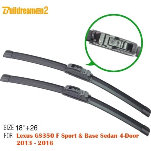 Buildreamen2 1 Pair Car Windscreen Wiper Blade Windshield Wiper For Lexus GS350 F Sport & Base Sedan 4-Door 2013-2016