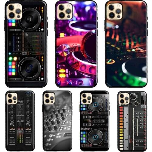 Music DJ Controller Mixer Soft Case For iPhone 12 Pro Max Mini X XR XS Max SE 2020 8 7 Plus 11 Pro Max Phone Cover