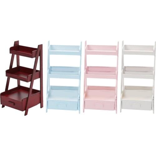 1:12 Dolls House Retro Wooden Plant Stand Furniture Supplies Room Decoration