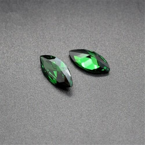 Emerald Marquise Cut Gemstone Faceted Medium Green Emerald Gem Multiple Sizes to Choose GE40