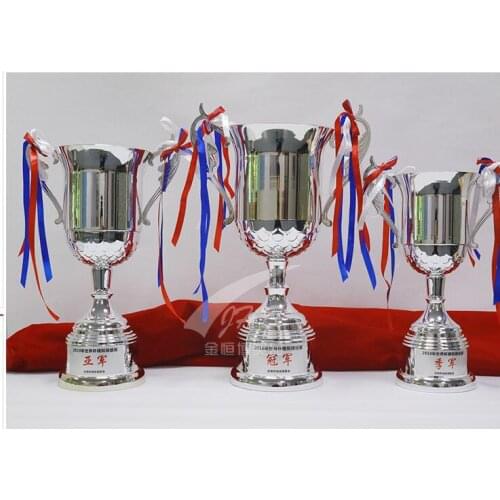 Metal trophy silver sports football badminton cup basketball cup racing marathon inscription custom World Cup scene Custom