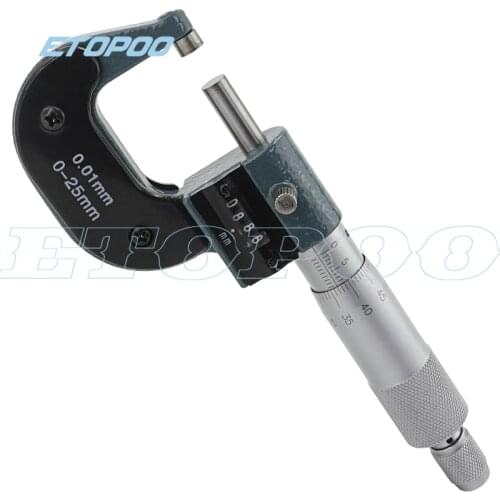 0-1"/0.001" 0-25mm / 0.01mm inch metric micrometer with counter calibration micrometer thickness measuring gauge