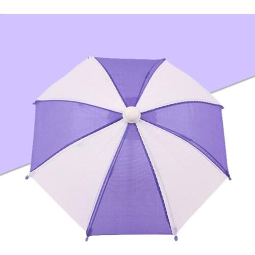 Mini Doll Umbrella For 18 Inch Dolls Parasol Accessories Dollhouse Accessories V5U9