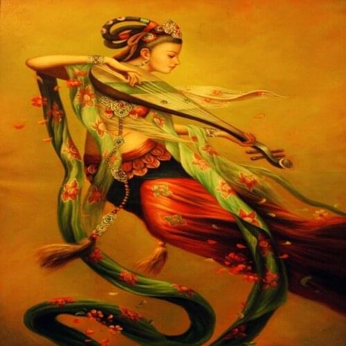 Custom mural custom Dunhuang flying style mural living room sitting room corridor wallpaper mural