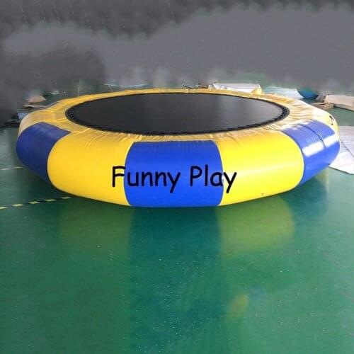 PVC Water Jumping Bed with Air Pump for Water Sport Games floating water toys inflatable water jumper trampoline