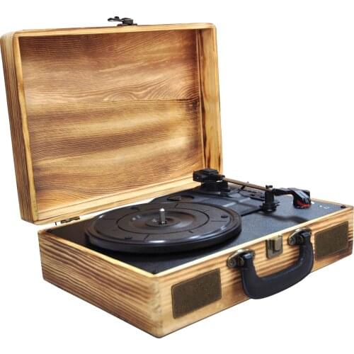 Multiple home used stylish 3 speed good sound music record player turntable