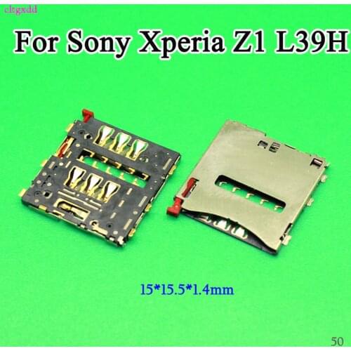 Cltgxdd New For Sony Xperia Z L36 Z1 L39h Z2 L50W Z3 Z3 Compact Sim Card Reader Holder Tray Slot Socket