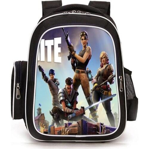 New fortnite fortress night games peripheral backpack schoolbags for boys and girls in grades 1-3-6