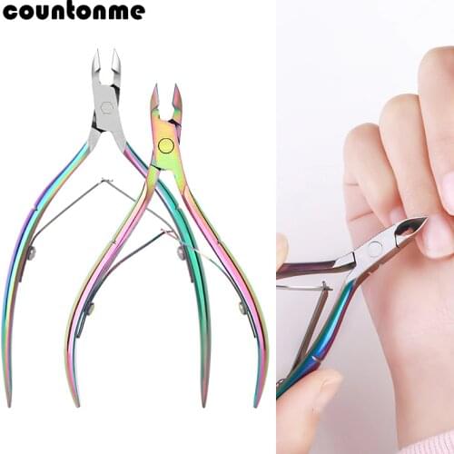 Nail Cuticle scissor Laser Stainless Steel Nipper Clipper Toenail Trimmer Scissor Plier Nipper Trimming Dead Skin Remover Tool