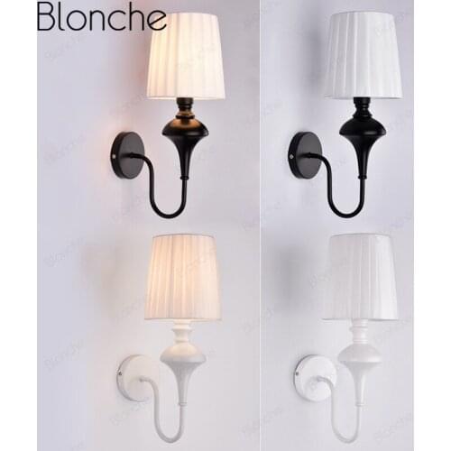 Modern Wall Lamp Cloth Industrial Wall Light for Living Room Bedroom Aisle Home Decor Lighting Fixtures Industrial Luminarias